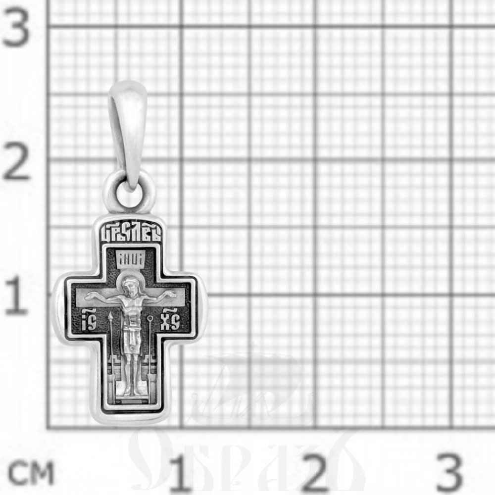 крест «крестильный крест «спаси и сохрани», серебро 925 проба (арт. 101.615)